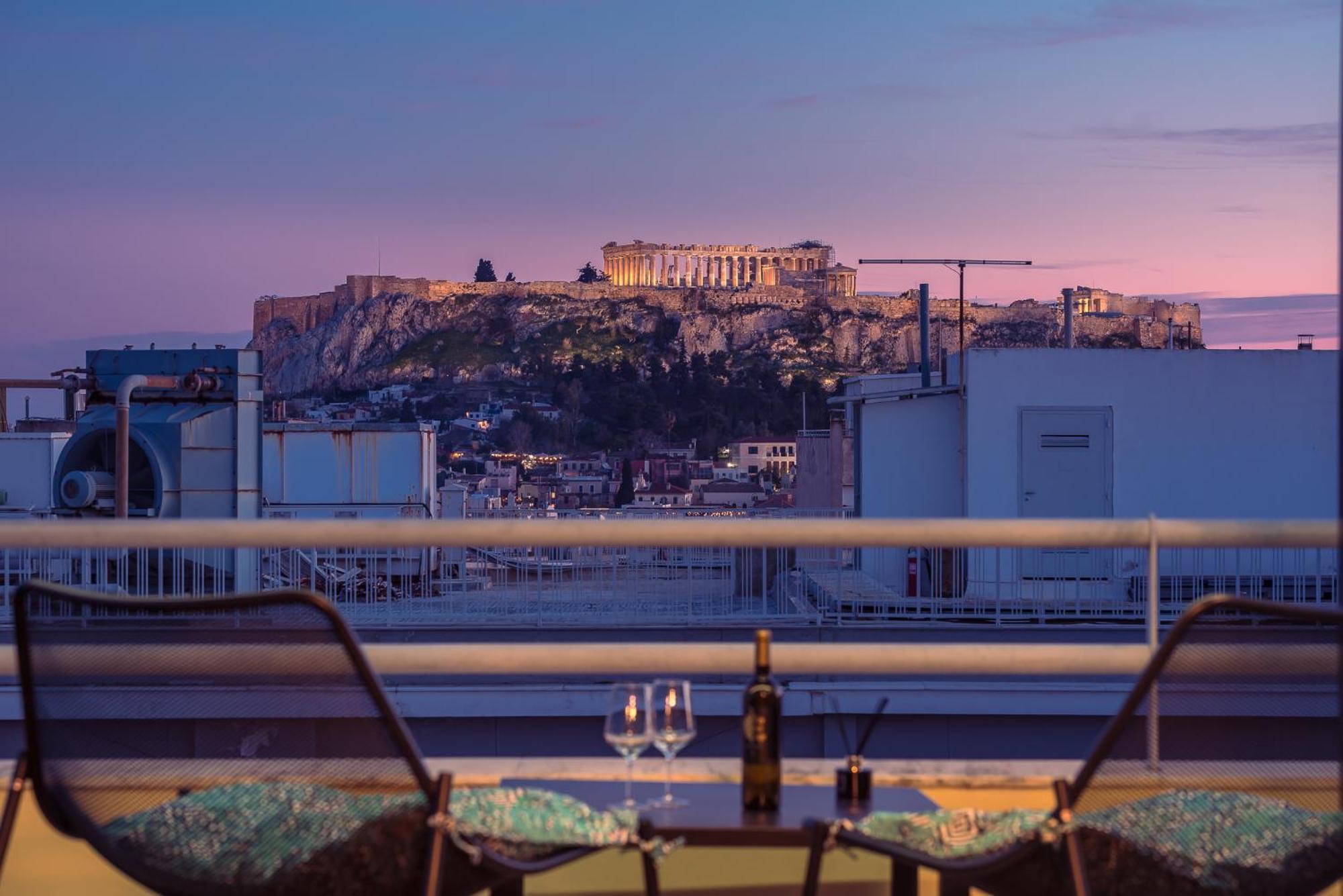 Acropolis View Mini Sky Suite & Hot Tub Athen Eksteriør bilde