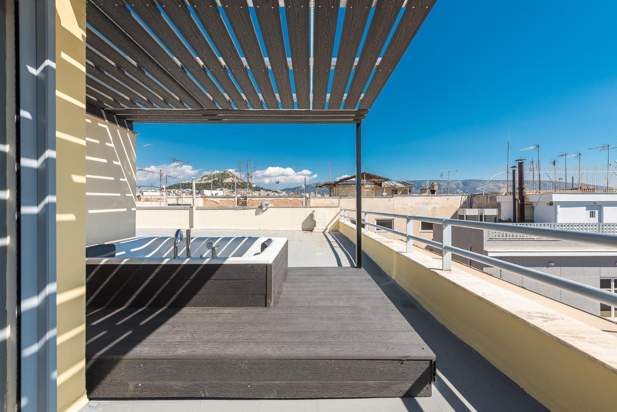 Acropolis View Mini Sky Suite & Hot Tub Athen Eksteriør bilde