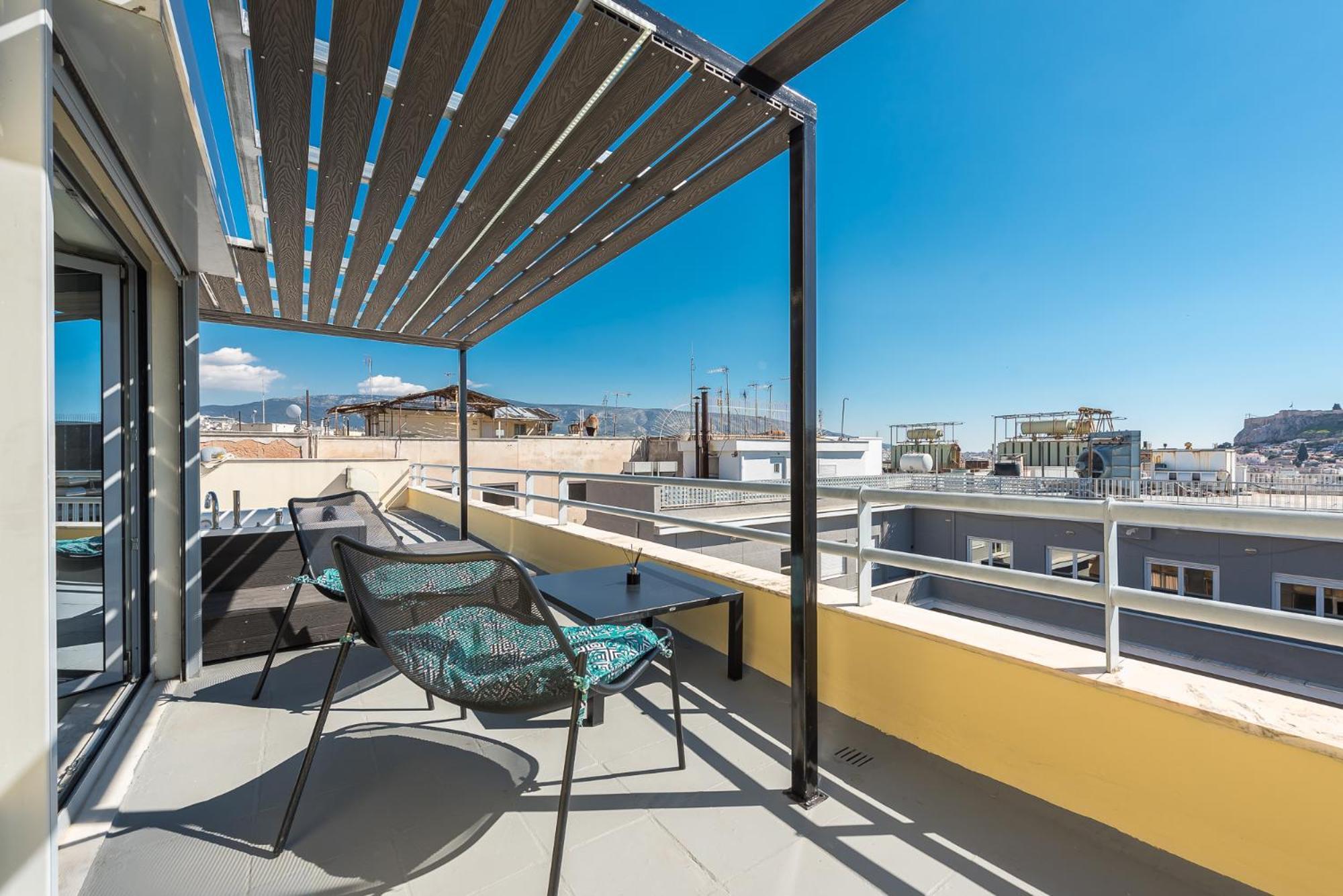 Acropolis View Mini Sky Suite & Hot Tub Athen Eksteriør bilde