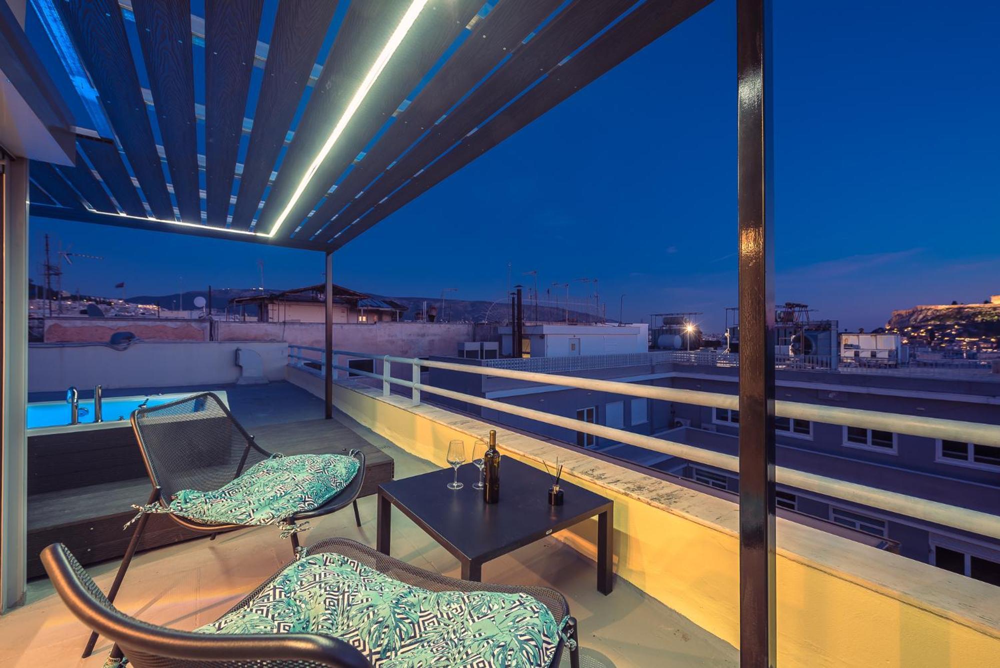 Acropolis View Mini Sky Suite & Hot Tub Athen Eksteriør bilde