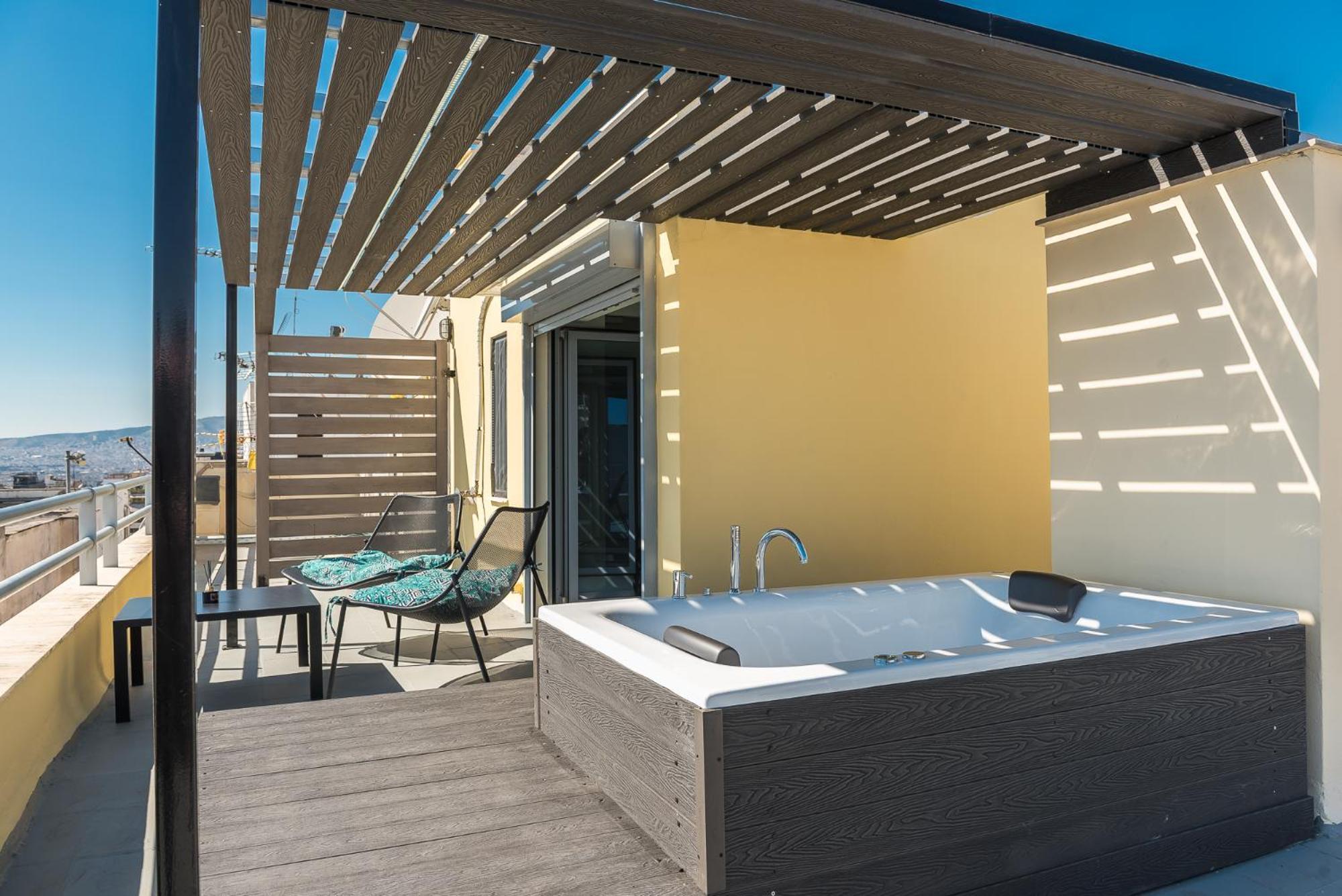 Acropolis View Mini Sky Suite & Hot Tub Athen Eksteriør bilde