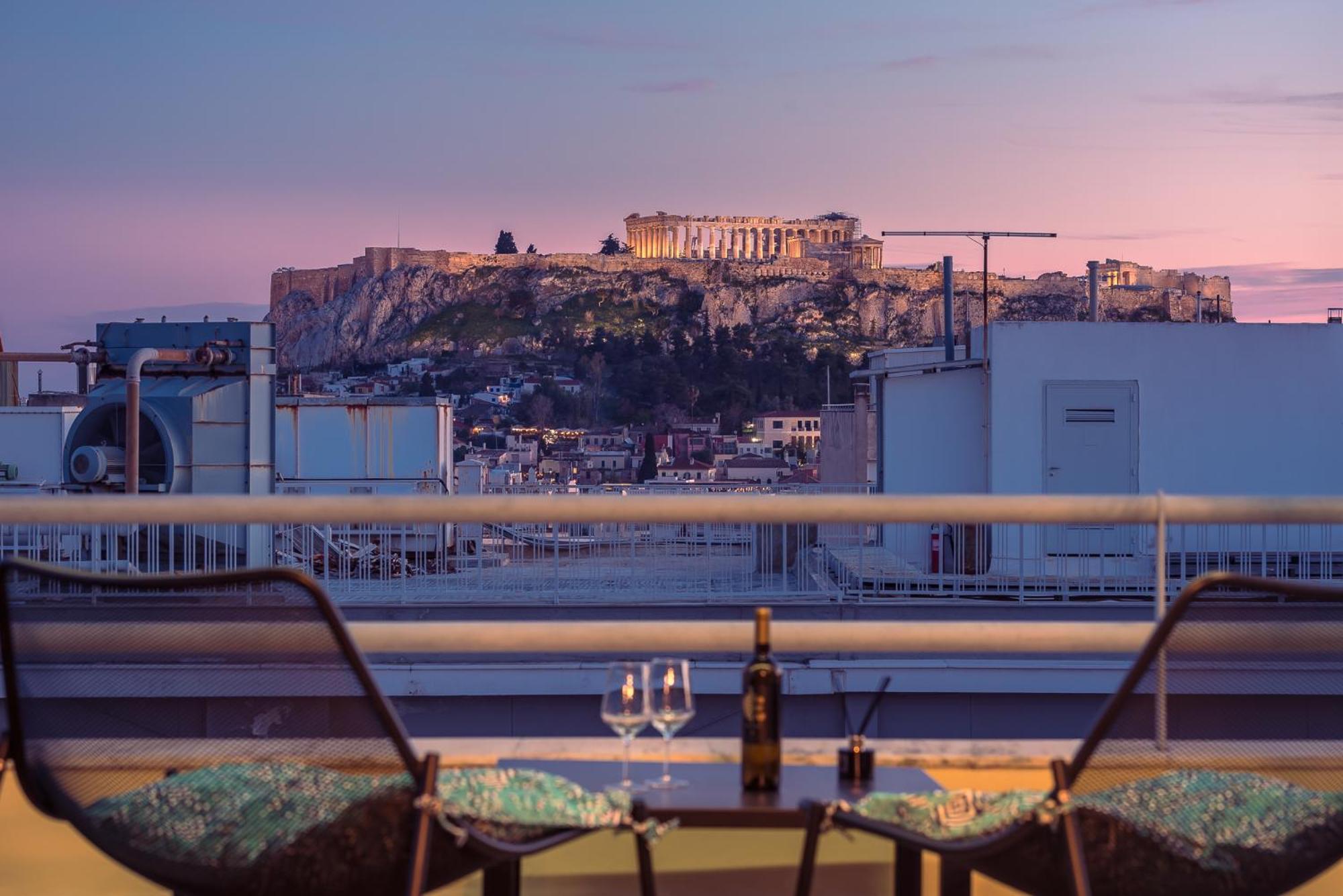 Acropolis View Mini Sky Suite & Hot Tub Athen Eksteriør bilde