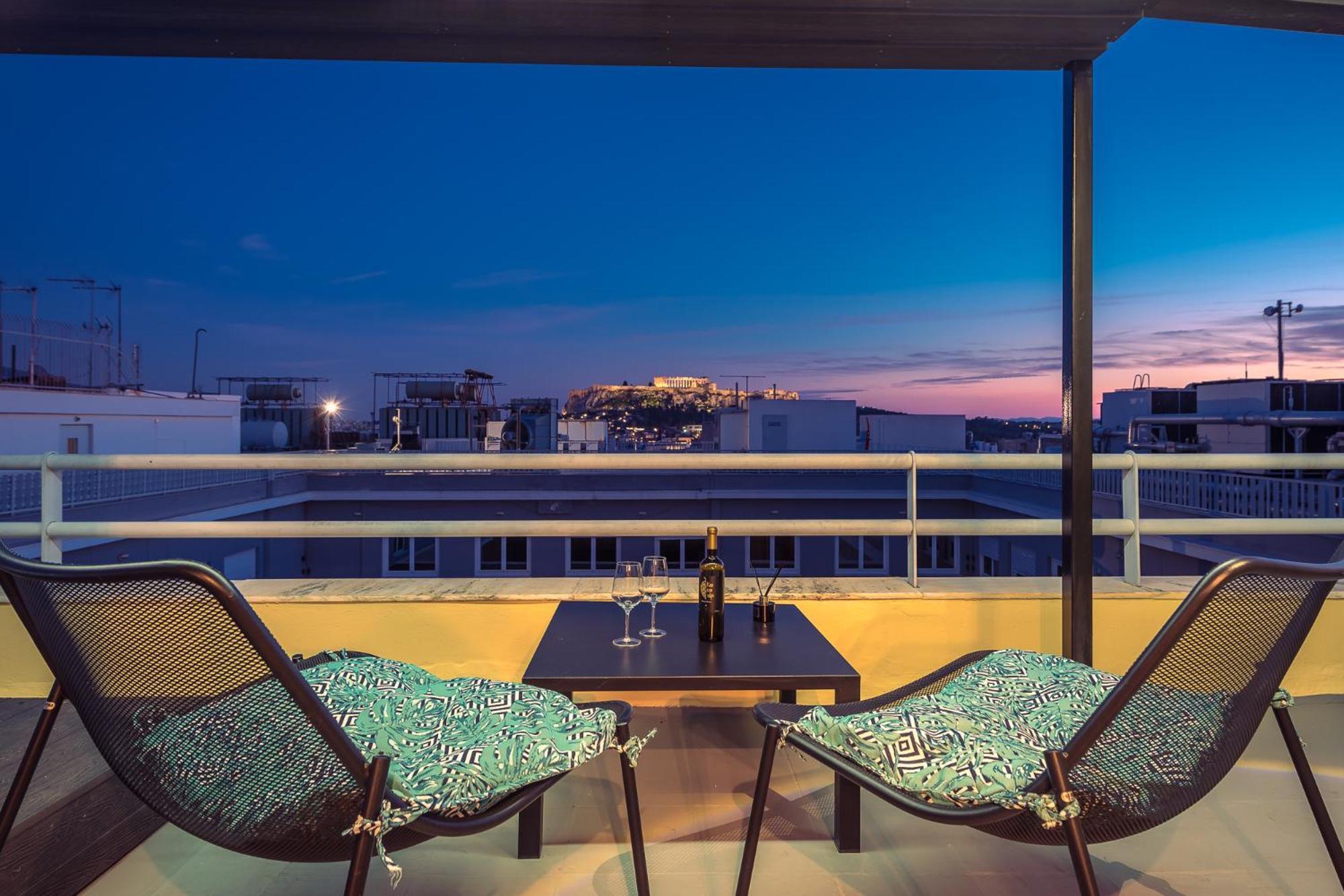 Acropolis View Mini Sky Suite & Hot Tub Athen Eksteriør bilde