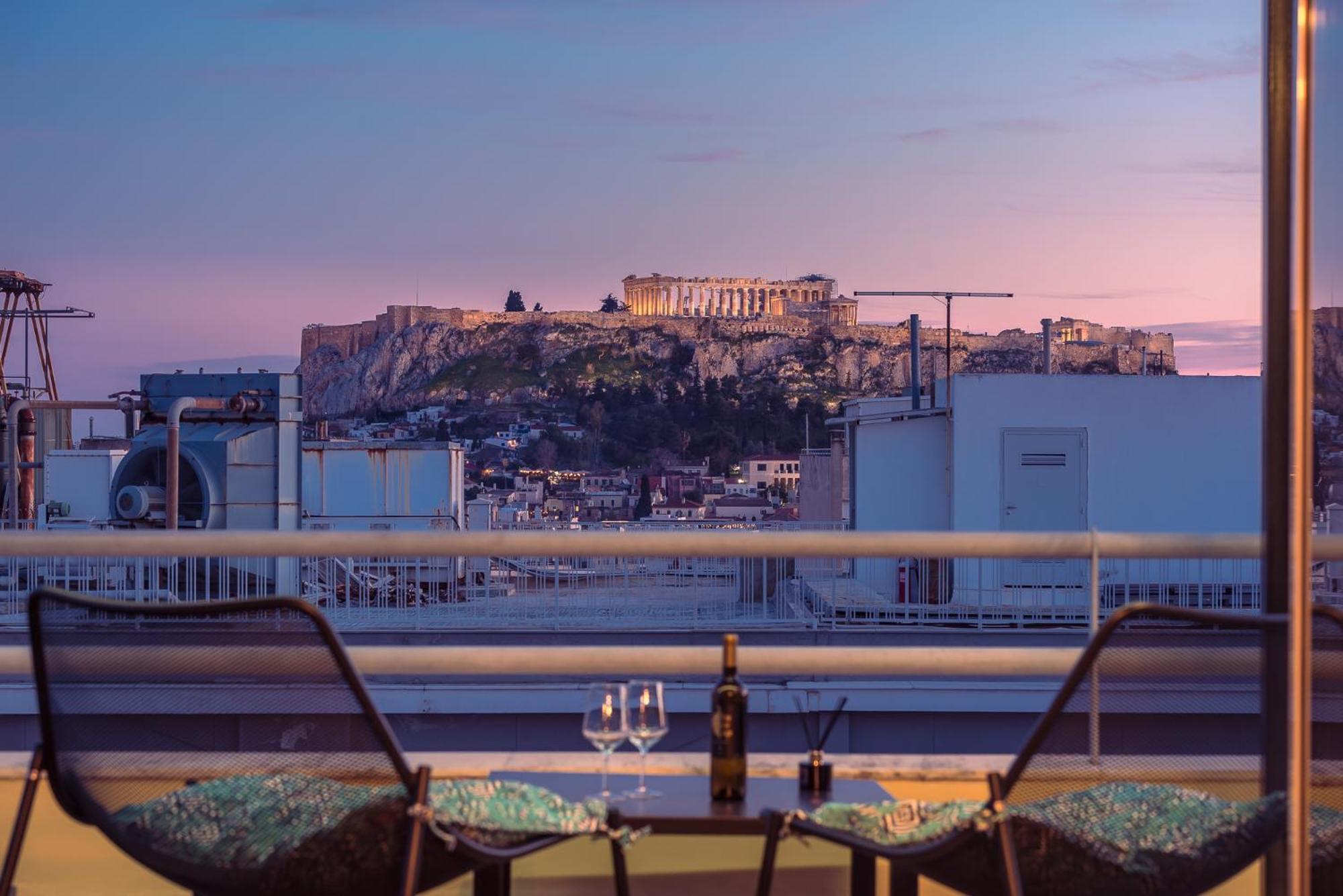 Acropolis View Mini Sky Suite & Hot Tub Athen Eksteriør bilde
