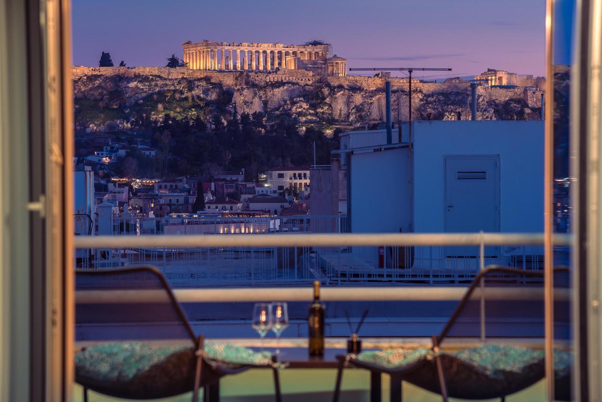 Acropolis View Mini Sky Suite & Hot Tub Athen Eksteriør bilde